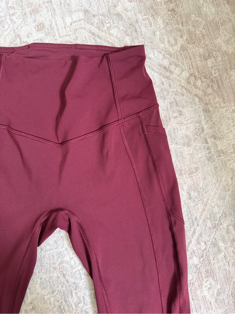 Lululemon All The Right Places Pant II 28” Garnet Leggings Size 4 - Picture 3 of 7